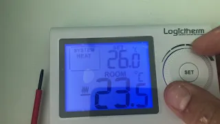 Комнатный термостат Logictherm с радиоволнами и большим дисплеем  Новый термостат  Как установить Wi
