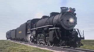 (TRS2019) Nickel Plate 2-8-2 Steam Locomotive #587 Runby in Fort Wayne, IN (Trainz Remake)