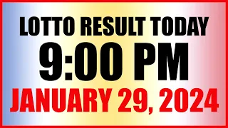 Lotto Result Today 9pm Draw January 29, 2024 Swertres Ez2 Pcso