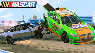 NASCAR Racing Daytona Crashes-BeamNG | Series# 6
