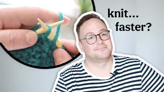How to knit faster - two styles