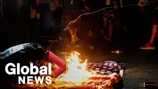 San Juan protests against Puerto Rico governor turn violent in clash with police