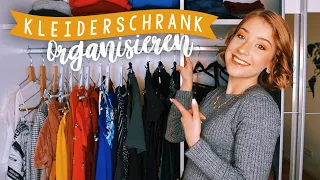 KLEIDERSCHRANK NEU ORGANISIEREN + TOUR // JustSayEleanor (Motivation zum Aufräumen, Ordnungs-Hacks)