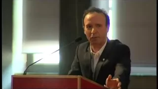 Matteo Renzi e Roberto Benigni nel salone dei 500 il 15 giugno 2012