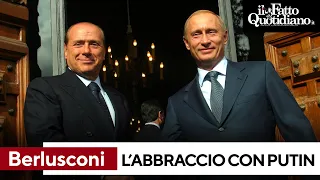 Roma, l'incontro fra Putin e Berlusconi all'aeroporto di Fiumicino