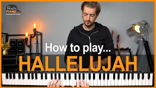 HALLELUJAH - EASY Piano Tutorial (Chords + Melody) Leonard Cohen/ Rufus Wainwright/ Shrek