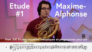 Maxime-Alphonse, Book 1, Etude  No. 1 | Scott Leger, Horn