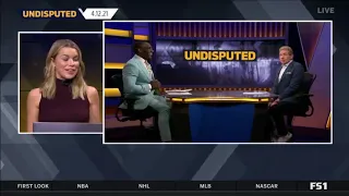 UNDISPUTED | Shannon reacts Kyrie Irving & Schroder both ejected during Lakers def Nets 126-101