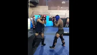 RDA and Jose Aldo Getting some sparring work ahead of there big match ups