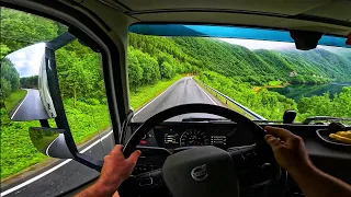 Kjøpsvik-Efjord One of my favourite roads POV Truck Driving Norway 4K60 Volvo FH540