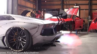 Liberty Walk Aventador w/ Fi Exhaust Insane Sound!