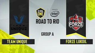 CSGO - forZe LUKOIL vs. Team Unique [Dust2] Map 1 - ESL One Road to Rio - Group A - CIS