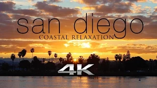 4K: San Diego Coastal Relaxation 1HR Nature Video w/ Ocean Sounds UHD