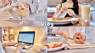 office worker's daily vlog 👩‍💻☁️ holiday and work day, 4 meal prep, simple cooking🍳, break fast etc.