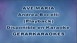 Ave María - Andrea Bocelli - Karaoke (Playback)