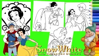 Disney Snow White & The Seven Dwarfs Coloring Pages for kids
