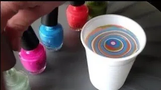 Nagel marmeren Water marble Nailstyling