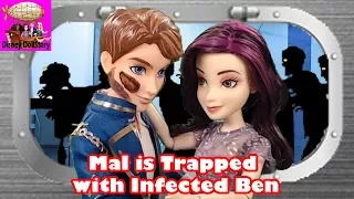 Mal is Trapped with Infected Ben - Part 4 - Zombie Outbreak Descendants Project MC2 Disney