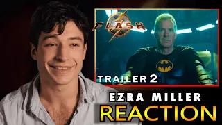 Ezra Miller REACTION The Flash TRAILER 2 | DUB