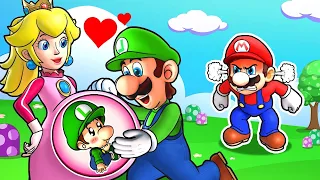 Luigi's Love Story With Peach | Funny Animation | The Super Mario Bros. Movie