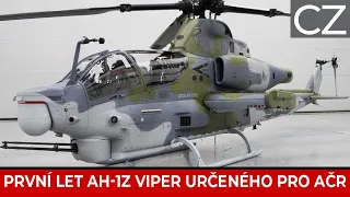 První let bitevního vrtulníku AH-1Z Viper v českých barvách