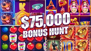 OPENING $75,000+ WORTH OF SLOT BONUSES! (BONUS HUNT)