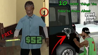 10 MORE Things You Need to Know in 2021 About GTA San Andreas - Special Tricks!