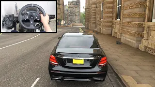 Forza Horizon 4 Mercedes AMG E63S (Steering Wheel + Paddle Shifter) Gameplay