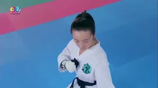 Qi Baicao's tornado kick (Whirlwind Girl)
