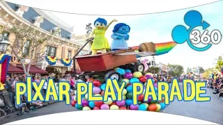 New Pixar Play Parade 360! 4k HD Opening Day! Disneyland VR 360º