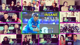 MS DHONI INSANE WICKET KEEPING SKILLS || Foreigners Reaction on India || MIX Mashup Reactions