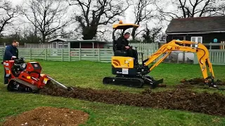 Ditch Witch CX24 trencher VS Mini Digger