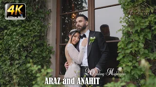 Araz + Anahit's Wedding 4K UHD Highlights at Grand Venue st Gregory Church Pasadena and Noble Mansio