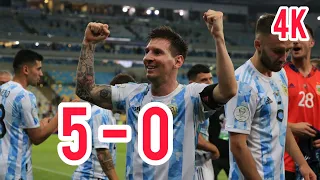 Argentina vs Estonia (5-0)full match highlights in 4K | Leo messi 5 goal