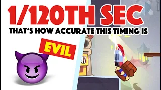 1/120th of a second will kill you. Base 21 King of Thieves