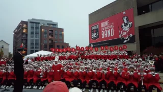 The Wisconsin Badger Marching Band performs their Fight Song