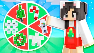 ❤️Wheel Spin Decides My Minecraft Christmas House!