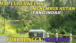 Jalan Alternative Purbalingga - Kebumen Dengan View Persawahan Dan Perbukitann Yang Sangat Indah