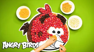 Angry Birds | Coloring RED With TOMATOES 🍅  and COFFEE BEANS ☕️