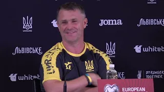 PRESS CONFERENCE: Ukraine v England: Ukraine Head Coach Sergei Rebrov & Captain Oleksandr Zinchenko