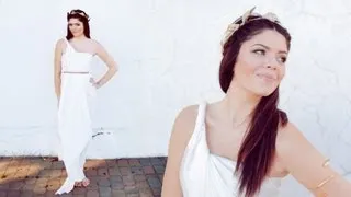 DIY GREEK GODDESS HALLOWEEN COSTUME - NO SEW