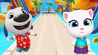 TALKING TOM GOLD RUN 2020 - NEW SPACE SIDE WORLD NEON ANGELA VS HAWAIIAN HANK