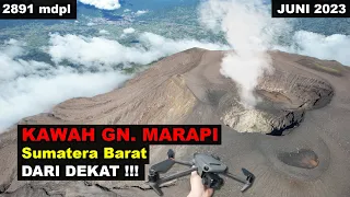 CONDITION OF THE CRATER OF MOUNT MARAPI, WEST WEST BEFORE THE ERUPTION 2023 | DRONE MONITORING