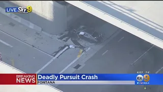 Pursuit Ends In Deadly Crash In Fontana