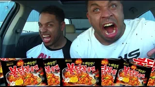 EXTREME SPICY RAMEN NOODLE AND TAKIS EATING CHALLENGE @HODGETWINS