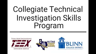 First Class of TEEX Collegiate Technical Investigation Skills Program Graduates