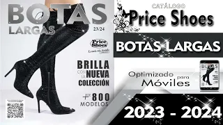 CATALOGO PRICE SHOES BOTAS LARGAS 2023 2024