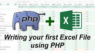 PHP Tutorial - Writing a spreadsheet file using PHPSpreadsheet