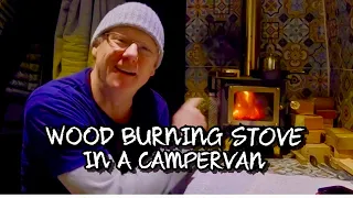 Living The #vanlife With A Wood Burner in a Camper Van