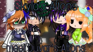 @skylaplayz0422 's Aftons meet @gacha_duvar 's Afton's / AUs /❗read description❗/ Collab / FNAF